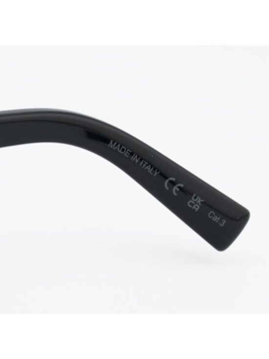 Saint Laurent SL611 001 Sunglasses Black Rectangle Frame, Grey Lenses main image 12